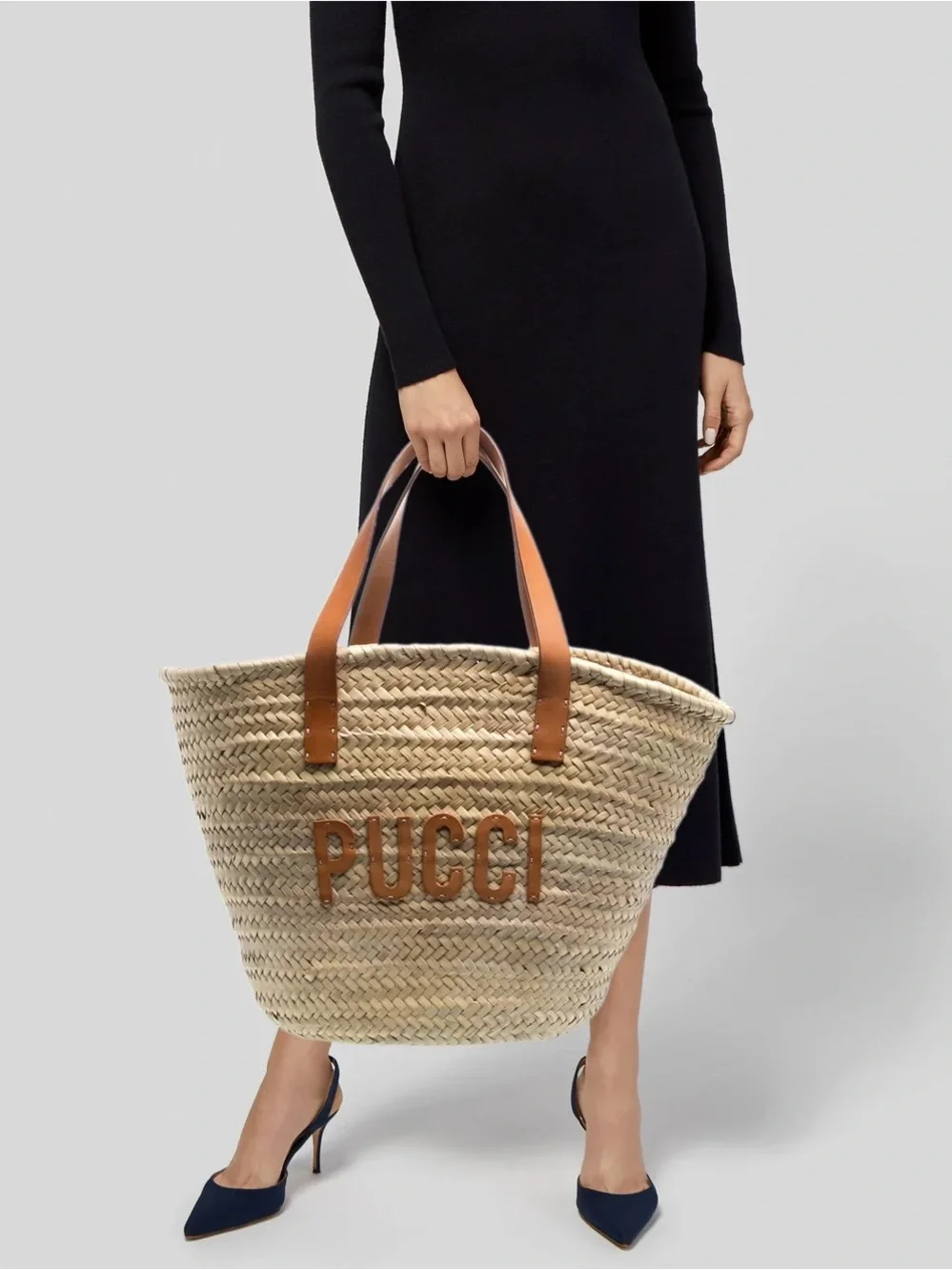 Emilio Pucci Logo-Embellished Basket Bag